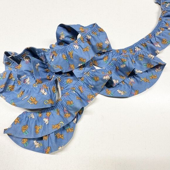 Vintage | Office | Vintage Teddy Bear Ruffle Biascut Pleated Trim 2 ...